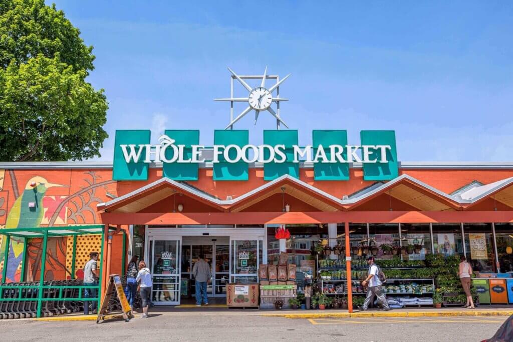 front view of a Whole Foods store